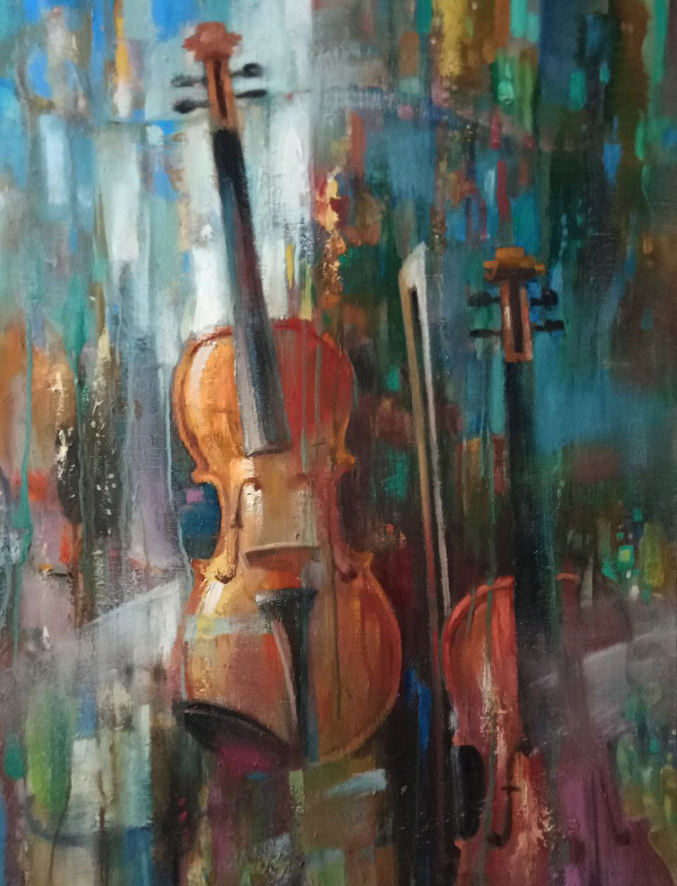 Oil painting Duet Anatoly Borisovich Tarabanov