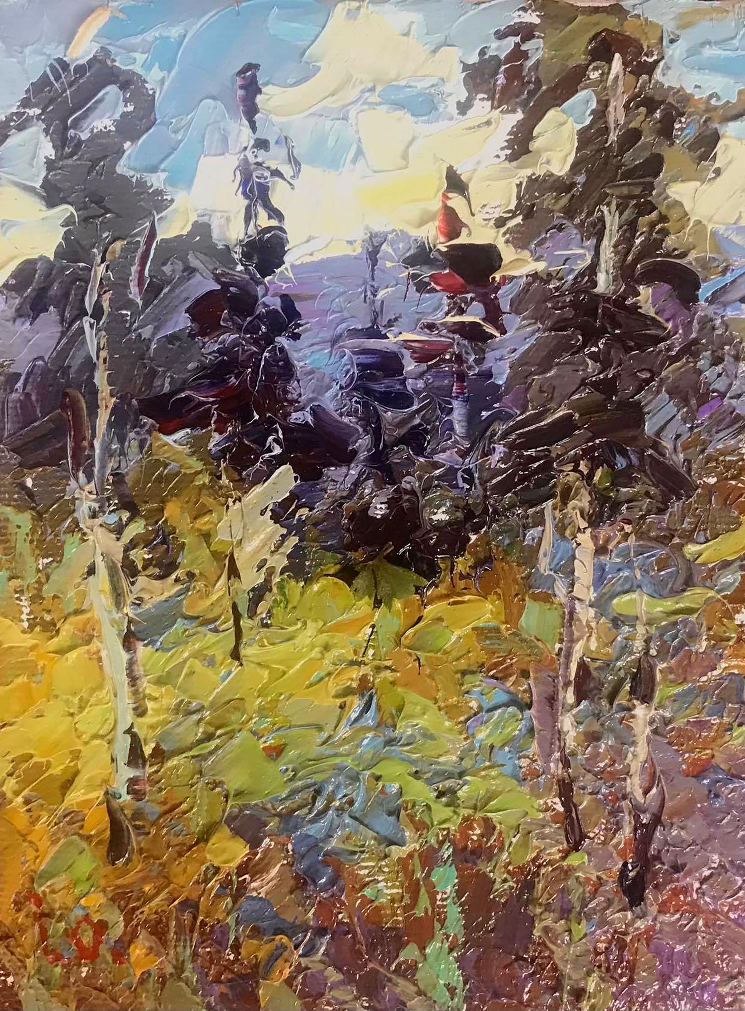 Oil painting In the woods Ivanyuk Alex