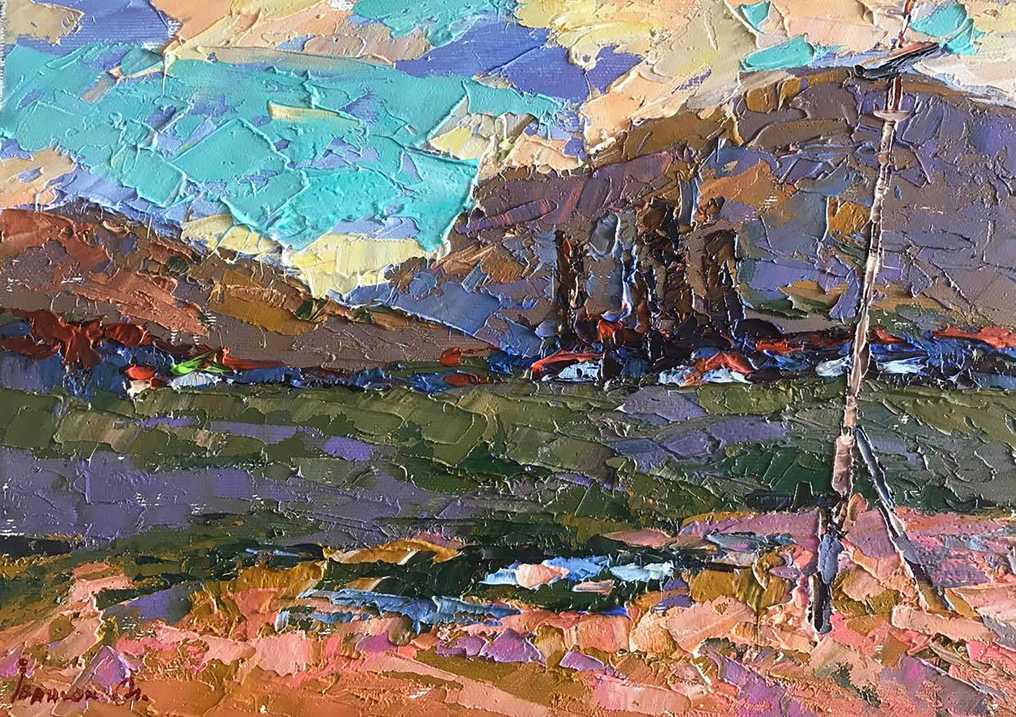 Oil painting Distant land Ivanyuk Alex