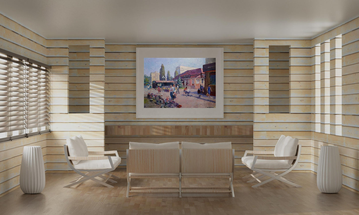 Oil painting First of September Serdyuk Boris Petrovich