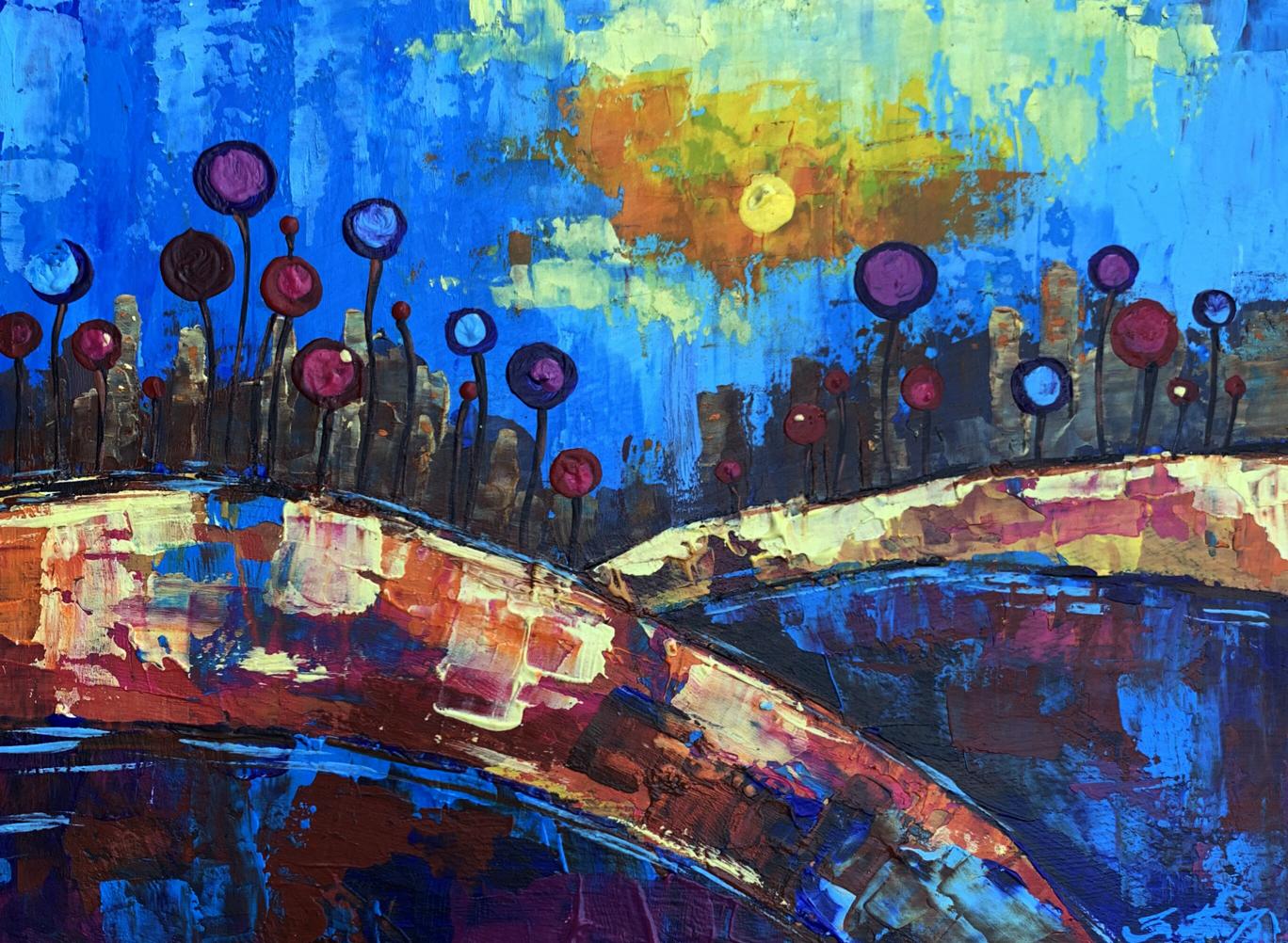 Oil painting A chidhood dream V. Zadorozhnya