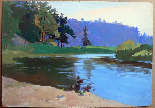 Tempera painting Joyful morning Rodzyn Nikolay Ivanovich