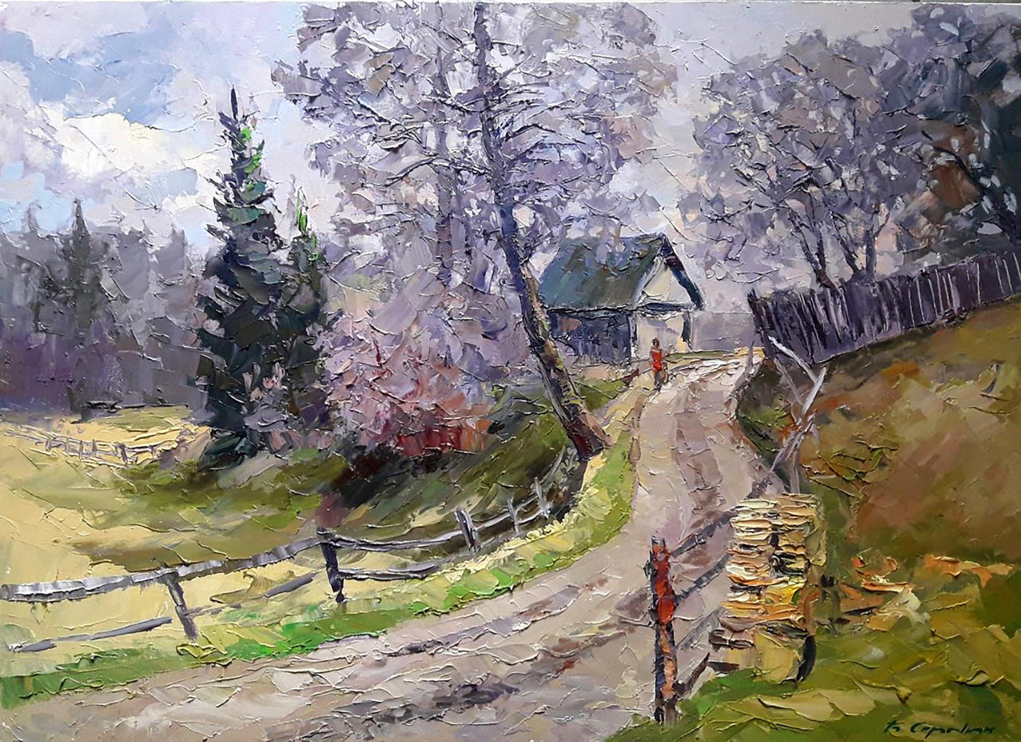 Oil painting The vicinity of Vorokhta Serdyuk Boris Petrovich