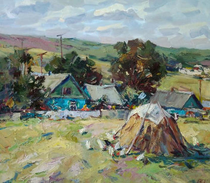 Oil painting Repin's house Alexander Nikolaevich Cherednichenko