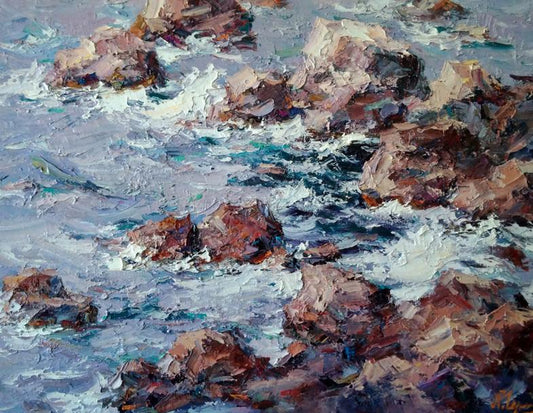 Oil painting Sea Pebbles Alexander Nikolaevich Cherednichenko