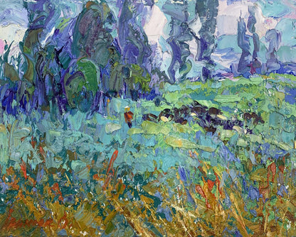Oil painting Dew herbs Alex Ivanyuk
