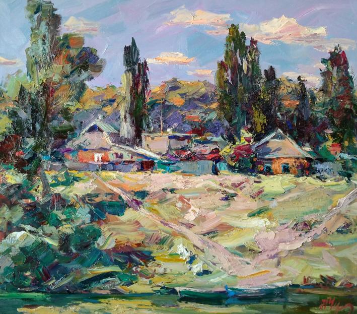 Oil painting The evening is warm Alexander Cherednichenko