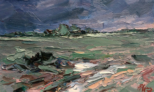 Oil painting Before the downpour Alexander Nikolaevich Cherednichenko