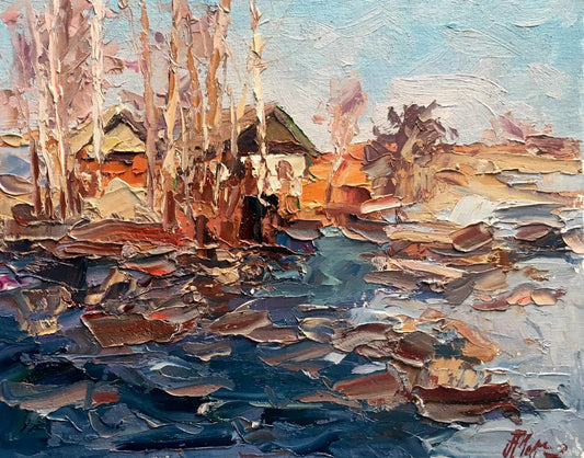 Oil painting Spring water Alexander Nikolaevich Cherednichenko