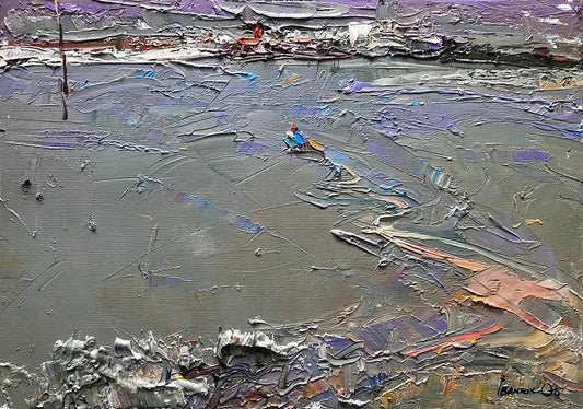 Oil painting Away from home Ivanyuk Alex