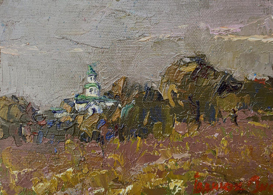Oil painting Evening silence Ivanyuk Oksana