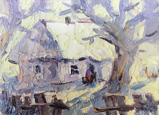 Oil painting Frosty Alex Ivanyuk