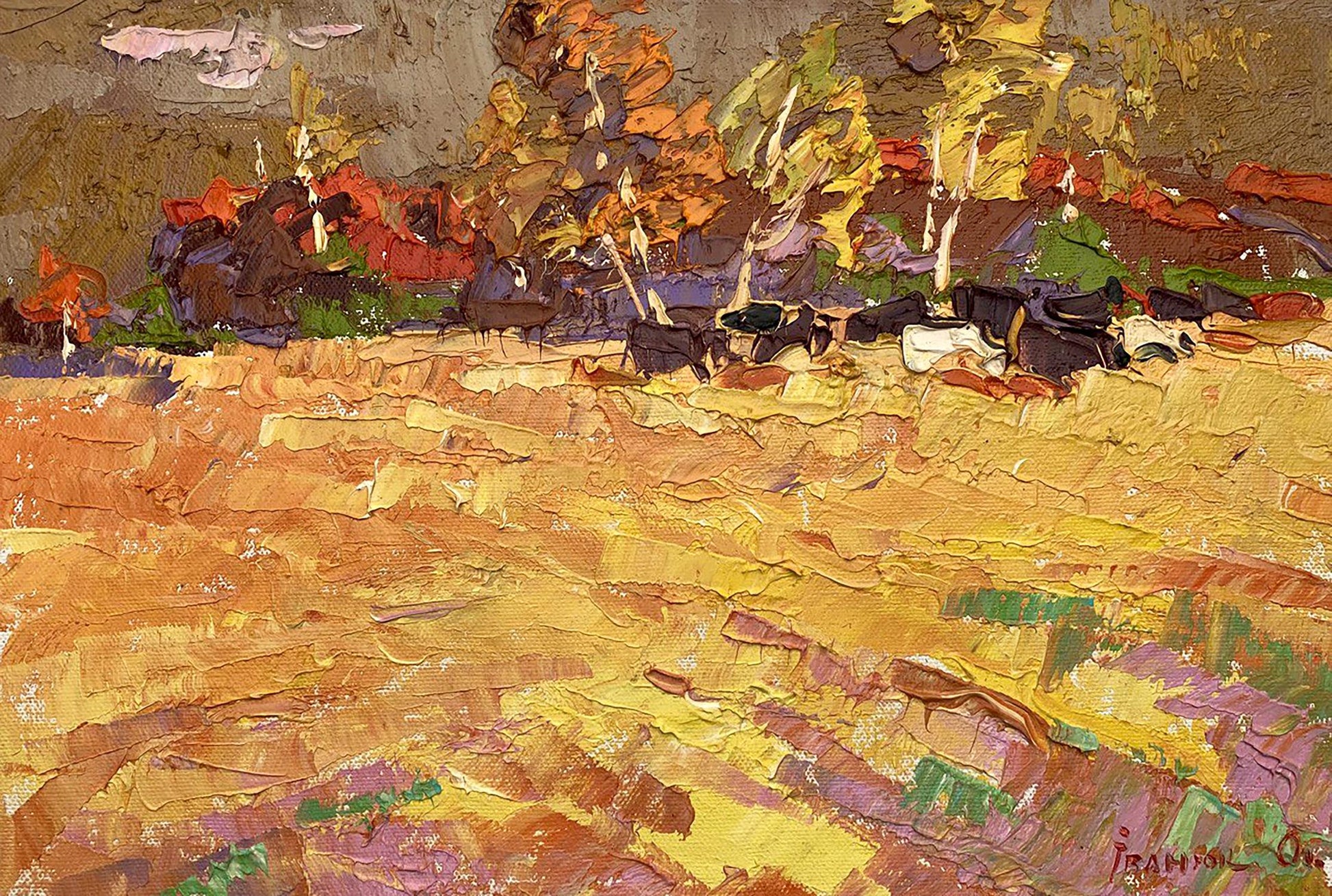 Oil painting Fields of gold Ivanyuk Alex