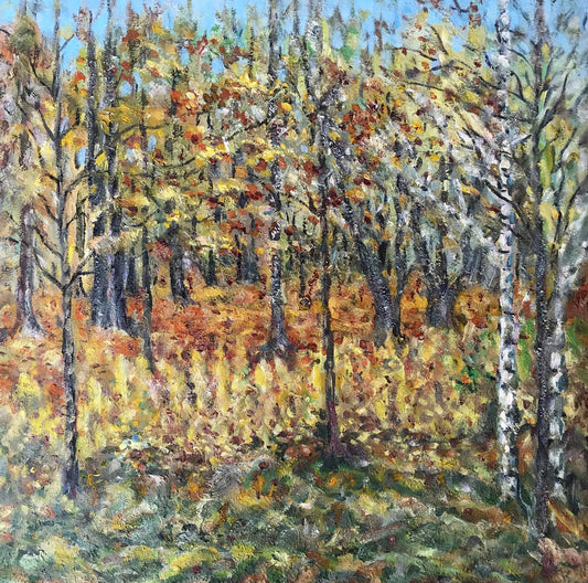 Oil painting Autumn motif Shapoval Ivan Leontyevich