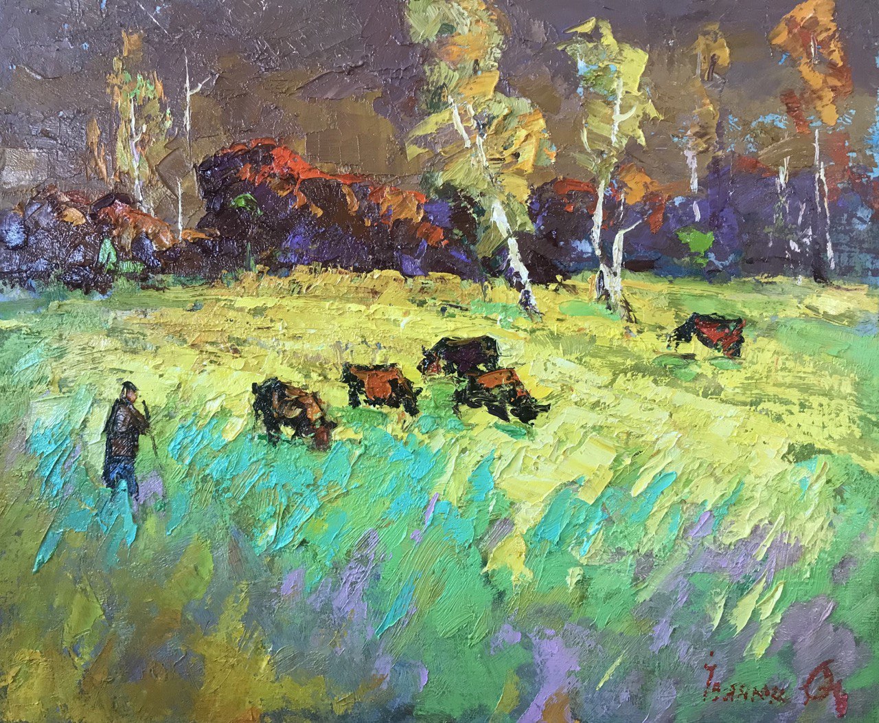 Oil painting Summer is over Ivanyuk Alex