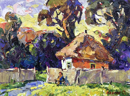 Oil painting Warm evening Ivanyuk Alex