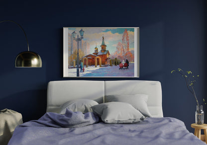 Oil painting Winter day Serdyuk Boris Petrovich №SERB 557