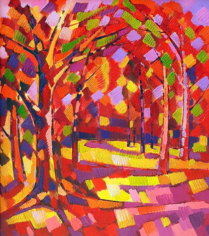 Oil painting Autumn Peter Dobrev