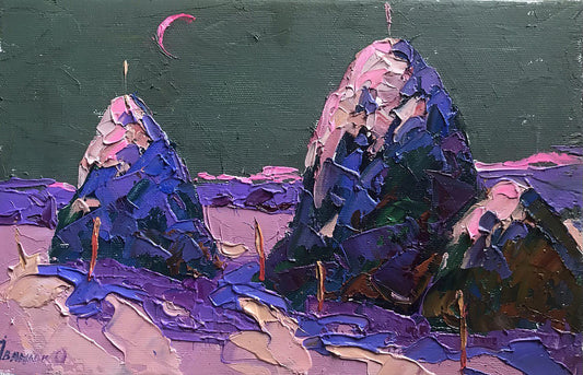 Oil painting Month night Ivanyuk Alex