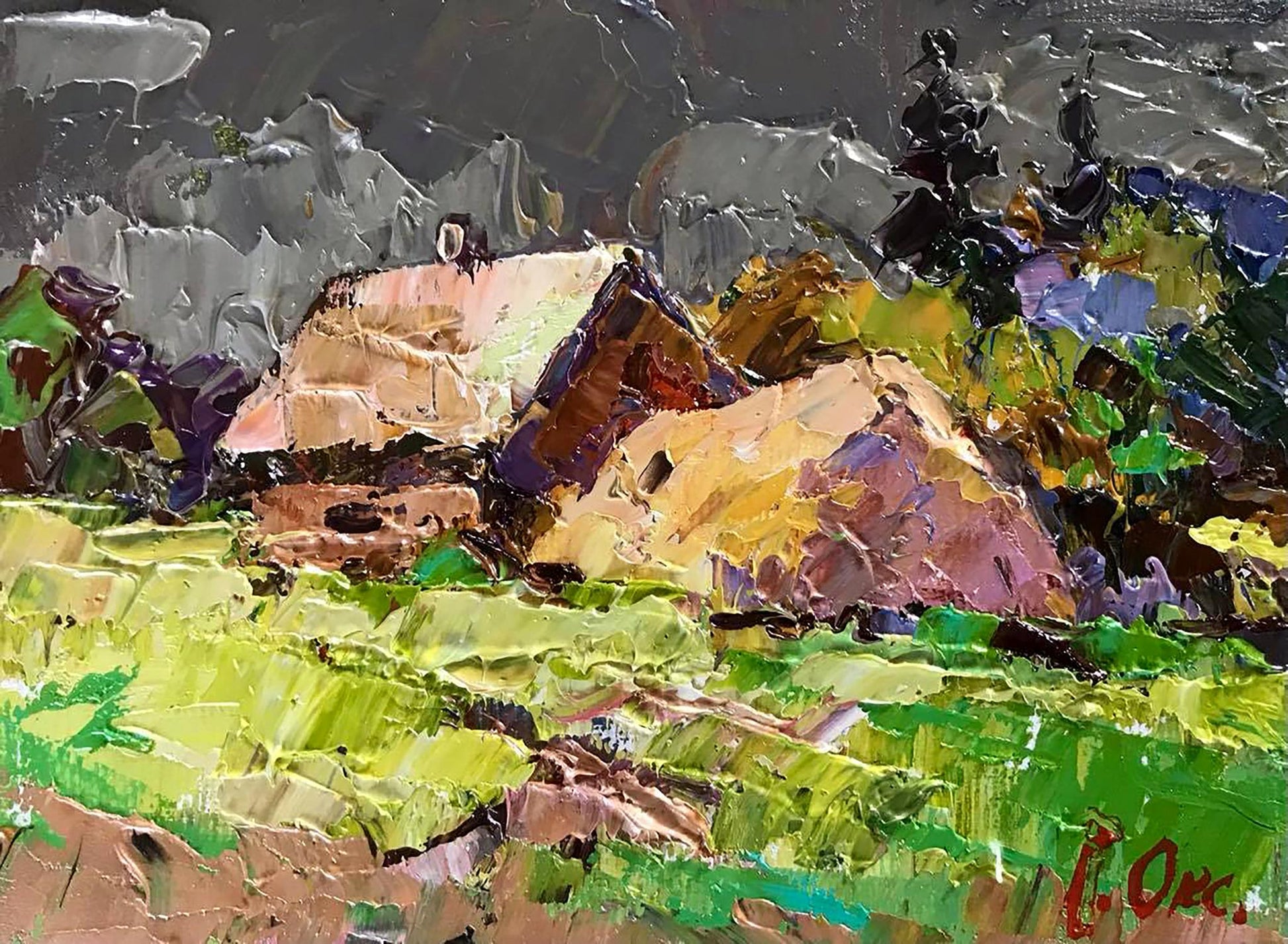 Oil painting Warm day Ivanyuk Oksana