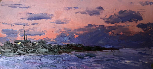 Oil painting Sunset at sea Alexander Nikolaevich Cherednichenko