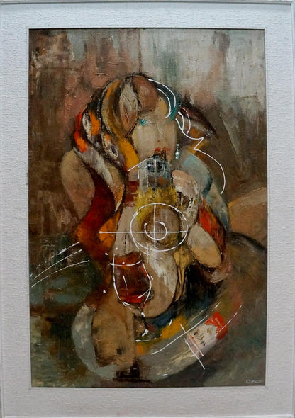 Abstract oil painting Attend Alexander Lvovich Schwartz