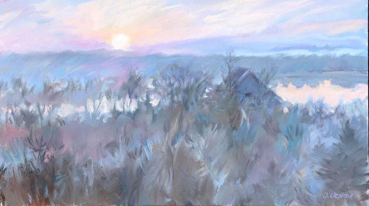 Oil painting Beggining of the day Osnach Olesia