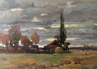Oil painting Evening cold Ivanyuk Alex