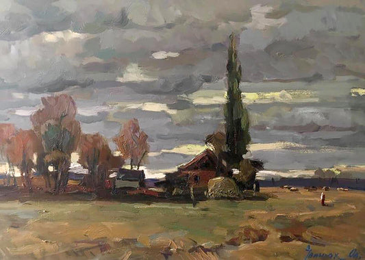 Oil painting Evening cold Ivanyuk Alex