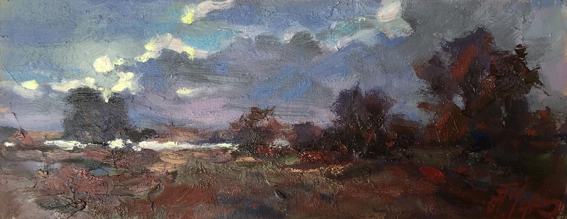 Oil painting The last rays of the sun Alexander Cherednichenko