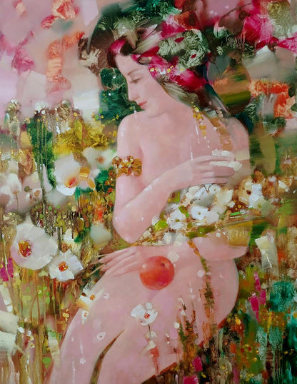 Abstract oil painting Eve Anatoly Tarabanov