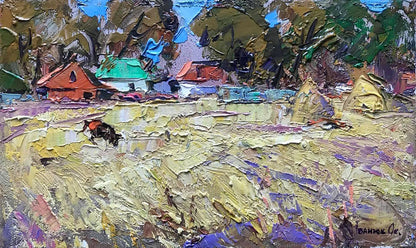 Oil painting On the pasture Ivanyuk Oksana