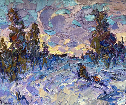 Oil painting Evening Alex Ivanyuk