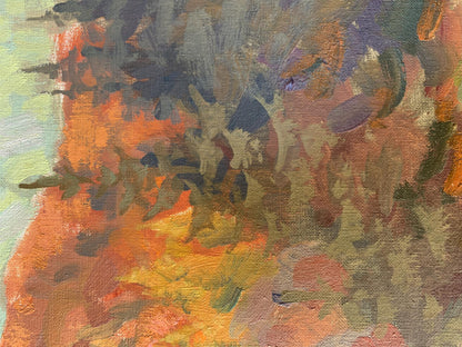 Oil painting Autumn mountains Batrakov Vladimir Grigorievich