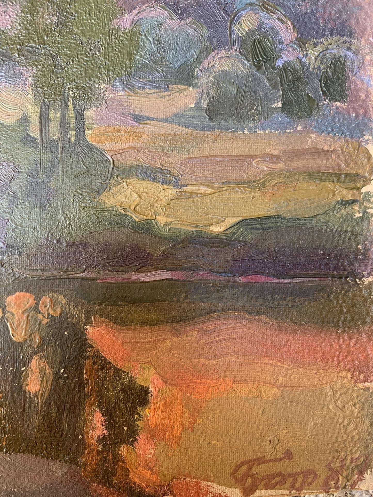 Oil painting Last ray Batrakov Vladimir Grigorievich