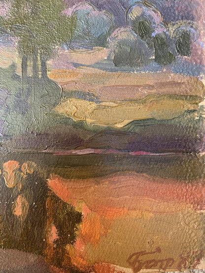 Oil painting Last ray Batrakov Vladimir Grigorievich