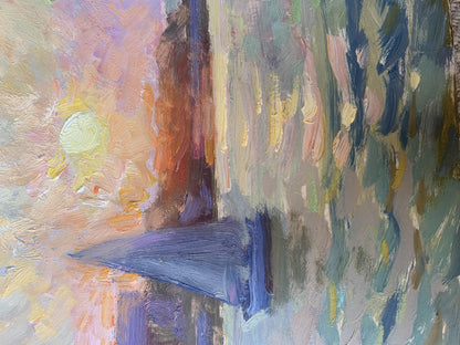 Oil painting Evening Vladimir Batrakov