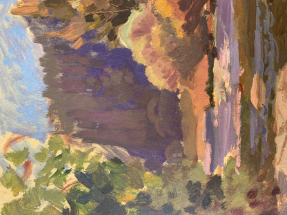 Oil painting Autumn river Batrakov Vladimir Grigorievich