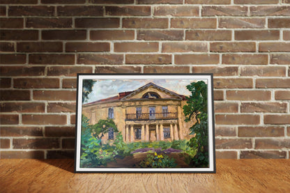 Oil painting Lviv Palace Batrakov Vladimir Grigorievich