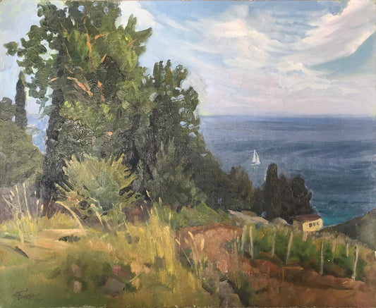 Near the Black Sea by Vladimir Grigorievich Batrakov, capturing coastal serenity.