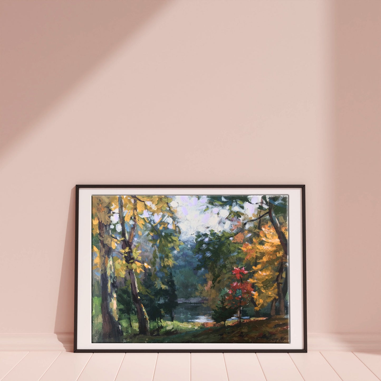 Oil painting In Stryi Park in Lviv Batrakov Vladimir Grigorievich