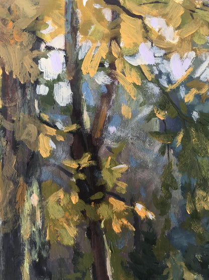 Oil painting In Stryi Park in Lviv Batrakov Vladimir Grigorievich