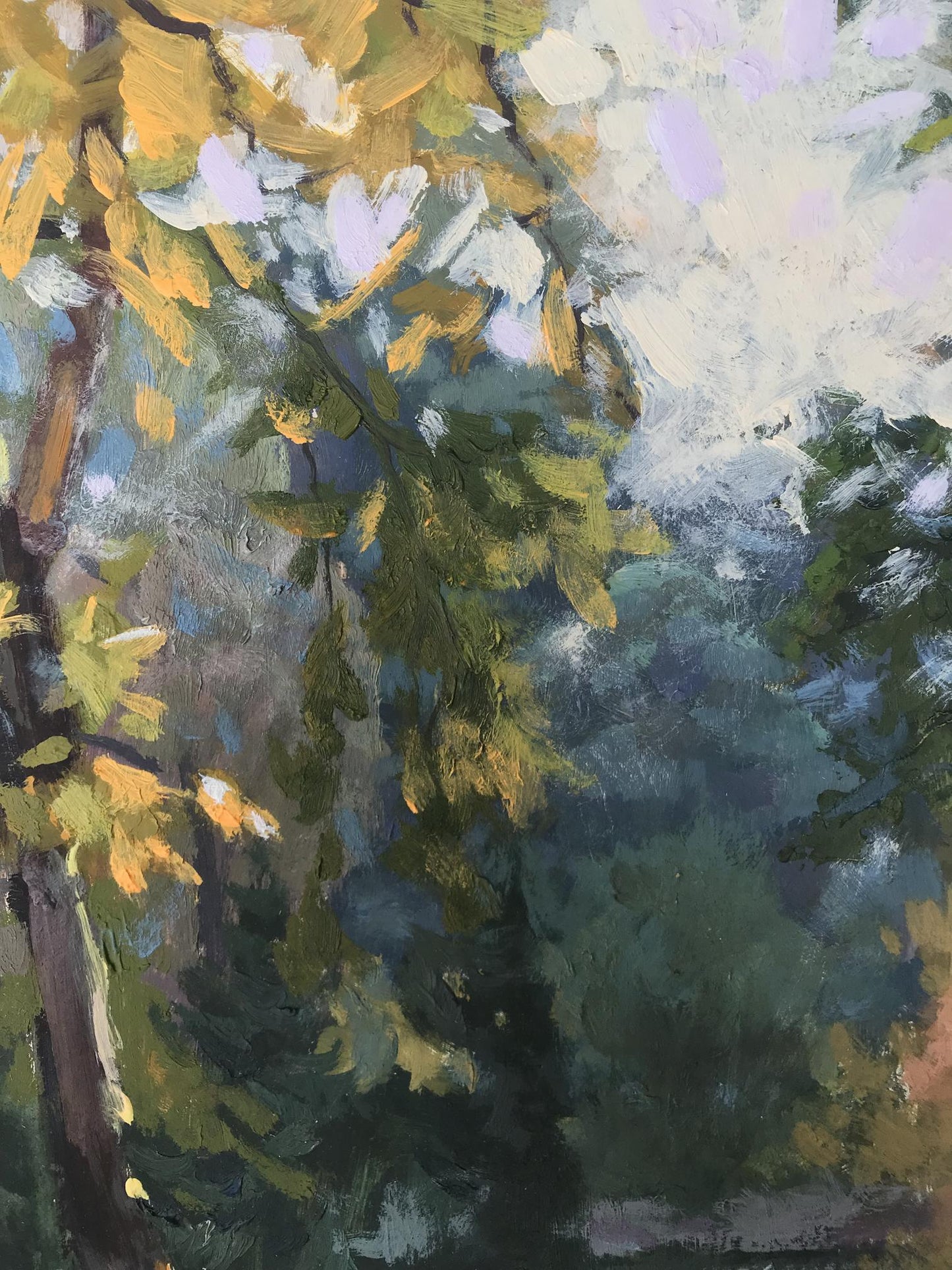 Oil painting In Stryi Park in Lviv Batrakov Vladimir Grigorievich