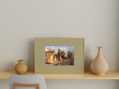 Oil painting City streets Kuzeminsky Nikolay Borisovich