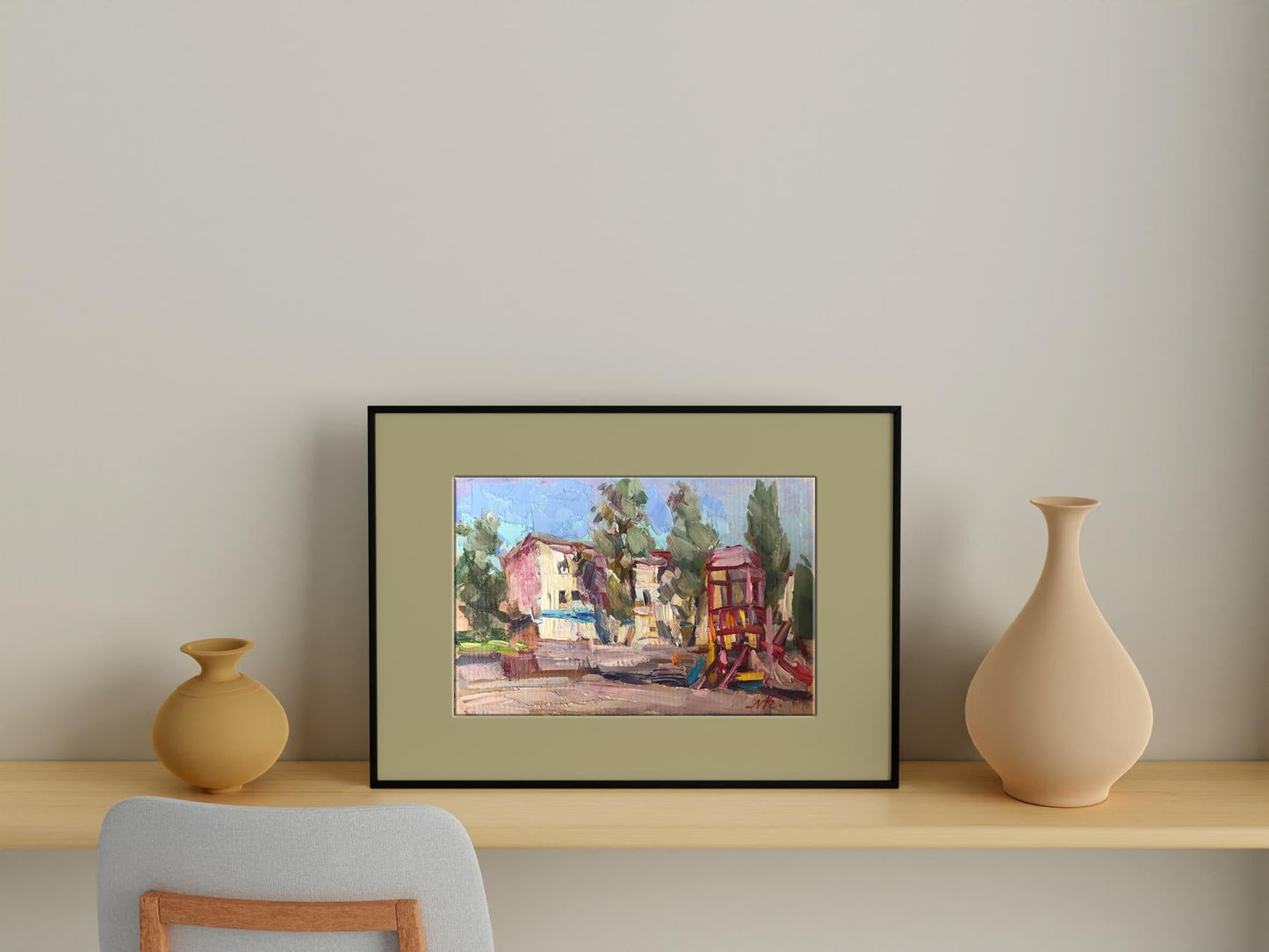 Oil painting Playground Kuzeminsky Nikolay Borisovich