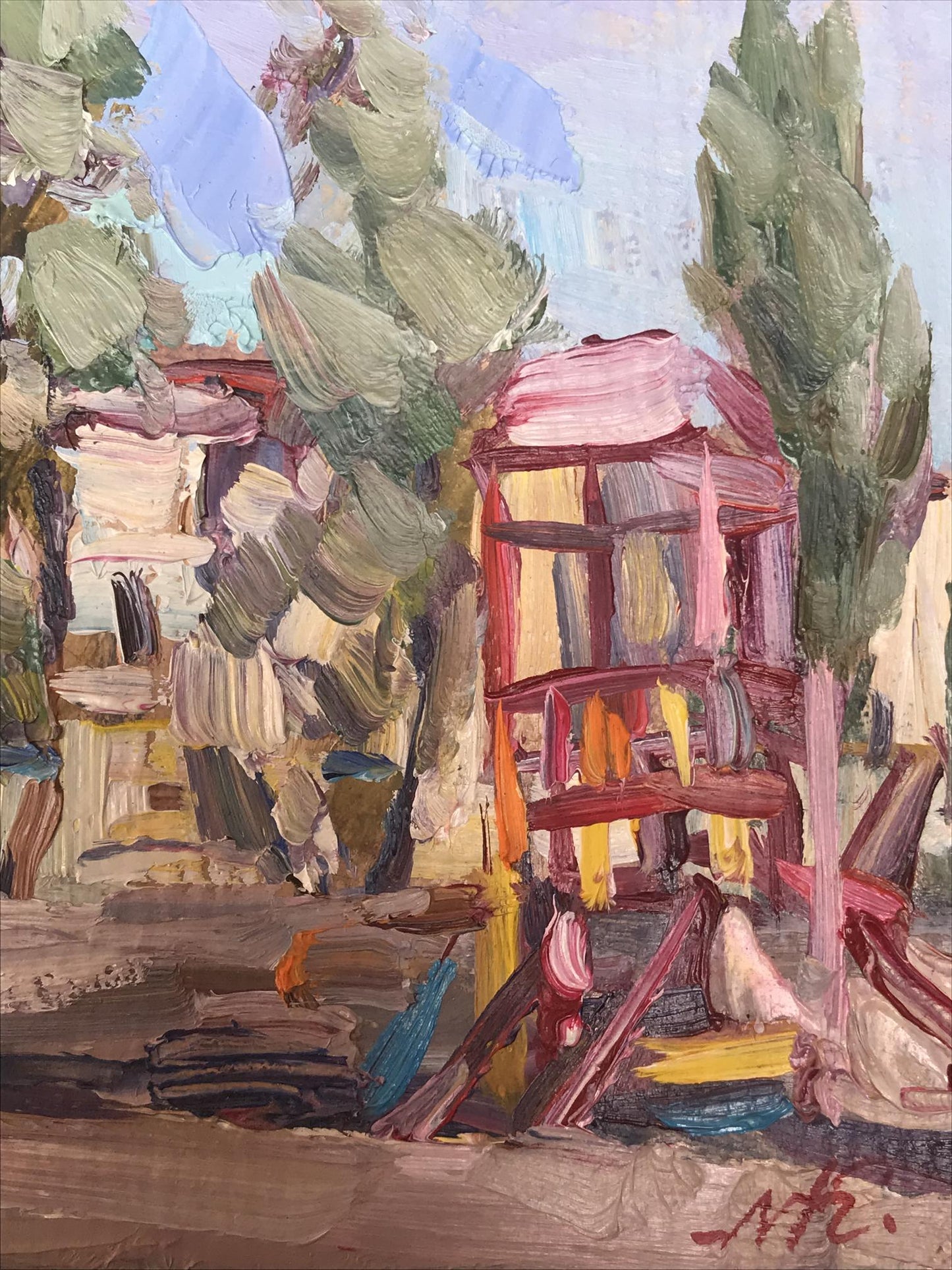 Oil painting Playground Kuzeminsky Nikolay Borisovich