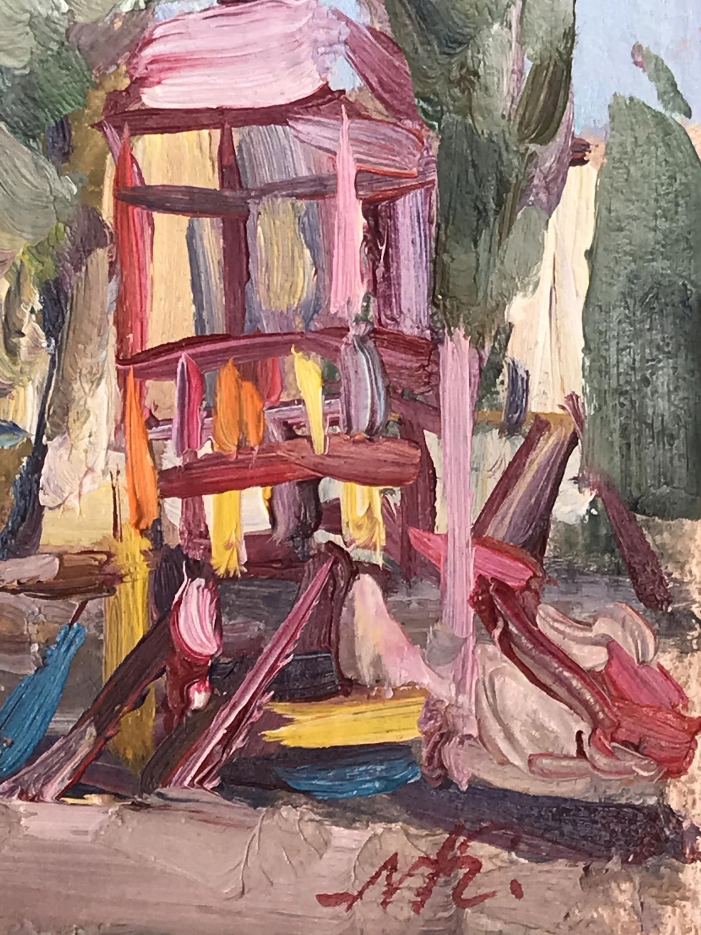 Oil painting Playground Kuzeminsky Nikolay Borisovich