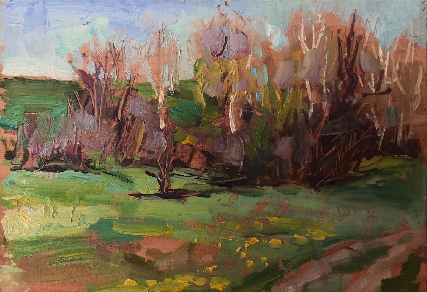 Oil painting Rest at nature Kuzeminsky Nikolay Borisovich