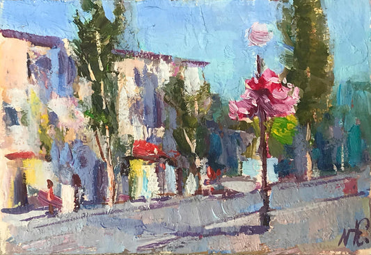 Oil painting City landscape Kuzeminsky Nikolay Borisovich