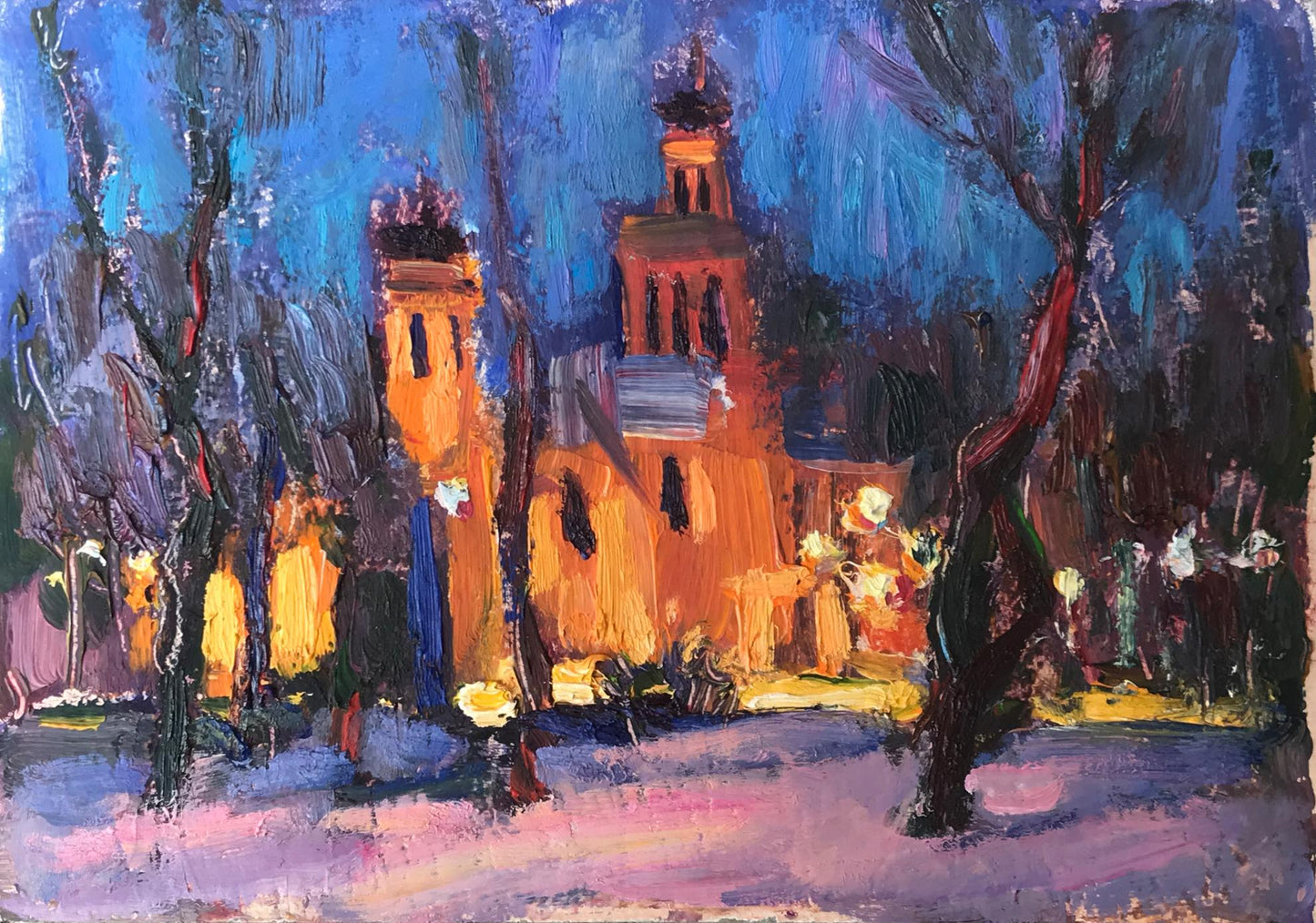 Oil painting Church on Rudnik Kuzeminsky Nikolay Borisovich